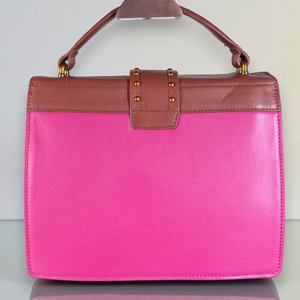 Sharif Legacy Museum Lion Knocker Leather Satchel Crossbody Bag - Sample Color - Picture 7 of 15